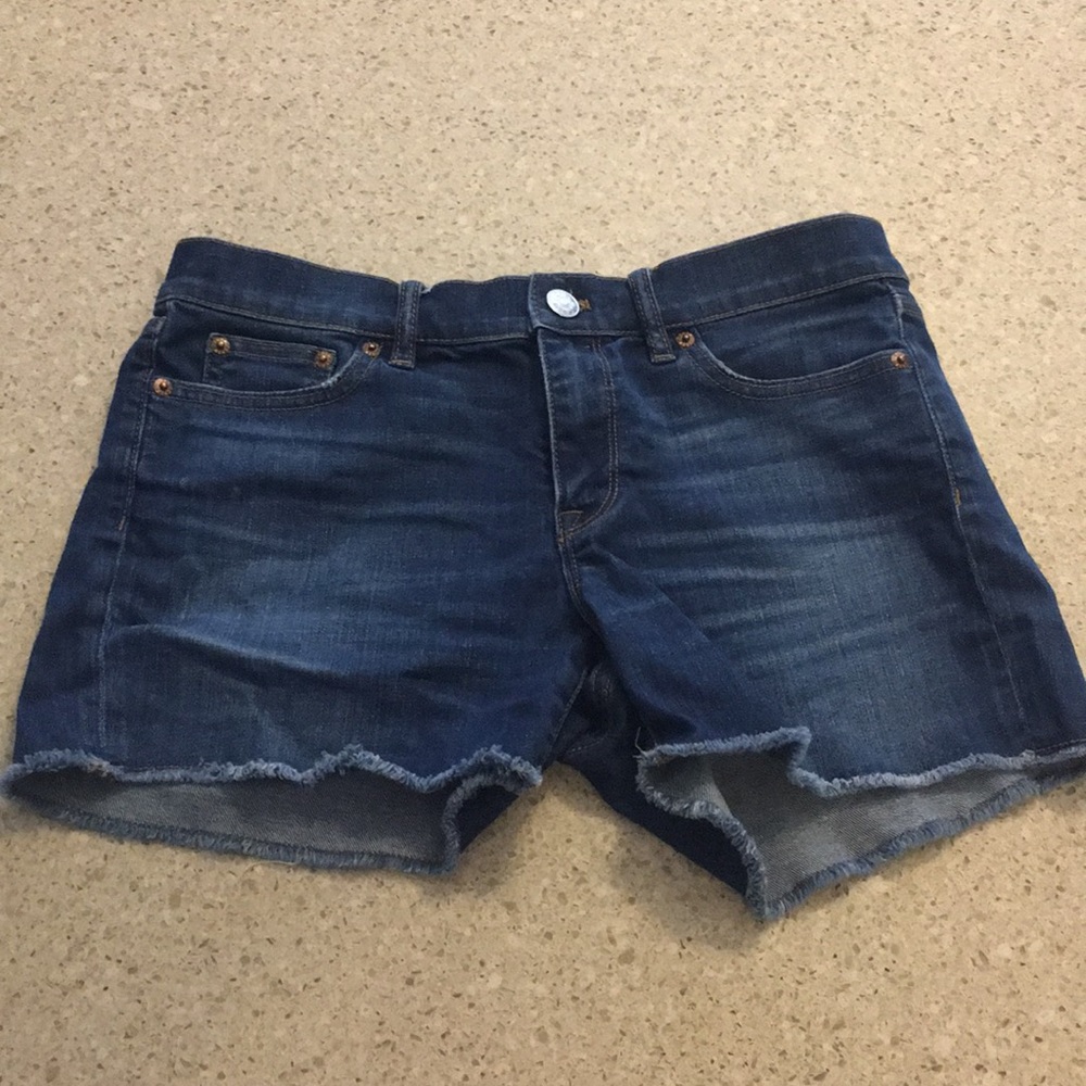 Classic frayed edge indigo denim J. Crew sz 27